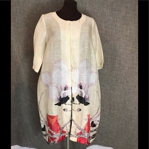 Kimono style top size large 3/4sleeves